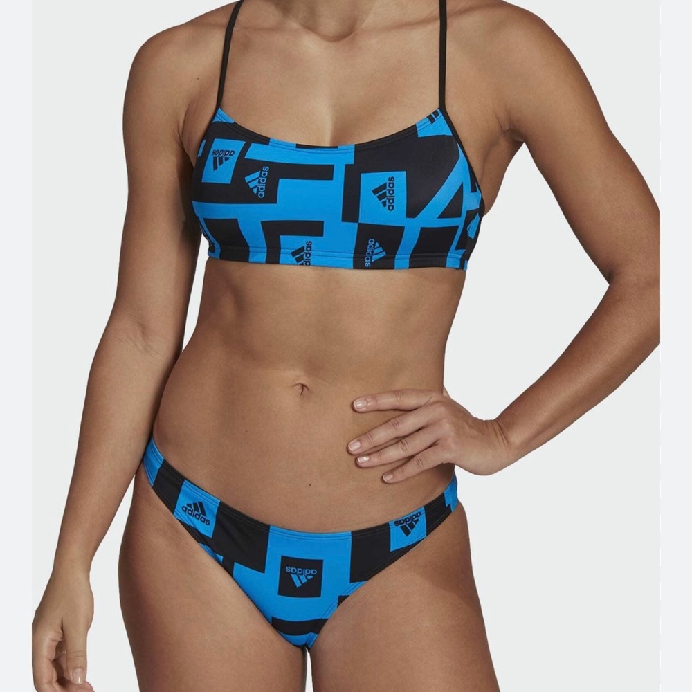 NWT Women's swimsuit adidas Bikini Logo Graphics size (L)